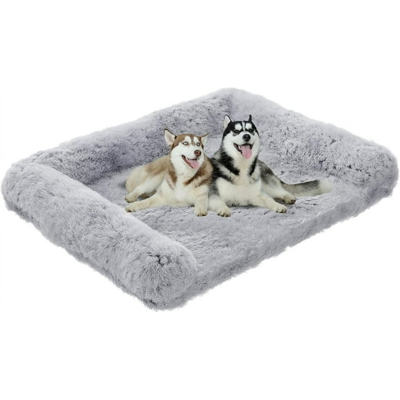 Dog Bed Jumbo Orthopedic Foam for Large Dogs, Waterproof Pet Couch Sofa with Removable Washable Cover, Light Grey, 41.75"x31.5"x8.75"