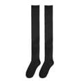 thumbnail image 2 of LAVA 2 Pairs Women Thigh High Socks Winter Cable Knit Over Knee Socks Warm Extra Long Boot Stocking Leg Warmers Black, 2 of 8
