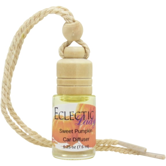Sweet Pumpkin Scented Car Diffuser by Eclectic Lady, 7.5 ml, Air Freshener, Premium Grade Fragrance