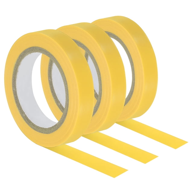 Unique Bargains 32.8Ft Tennis Racket Badminton Racquet Grip Finishing Tapes, Yellow 3 Pack