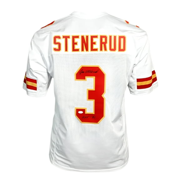 NFL Jan Stenerud Autographed Football Jersey With JSA COA
