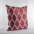 thumbnail image 3 of Plutus Red Royal Arches Geometric Luxury Throw Pillow, 3 of 5
