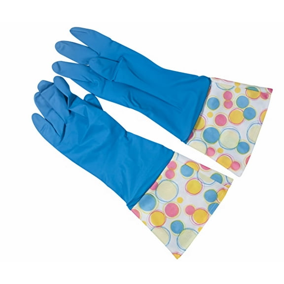 Brighten Up Reusable Latex Cleaning Gloves (Colors May Vary) (Pack of 3)