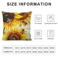 thumbnail image 5 of YINGXI Rustic Watercolor Honey Bee Bumblebee Cottagecore Throw Pillow Covers, Bee Lover Women Girls Gifts, Farmhouse Cottagecore Decorative Cushion Covers for Sofa Couch Bed 12x12in, 5 of 5