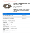 thumbnail image 2 of Oil Pump - Compatible with 2000 - 2013 GMC Yukon XL 2500 2001 2002 2003 2004 2005 2006 2007 2008 2009 2010 2011 2012, 2 of 2