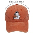 thumbnail image 3 of Certgust Women Baseball Cap Under $5 Womens Baseball Caps Pumpkin Embroidered Wash Retro Soft Top Halloween Casual Sun Hat Baseball Cap Women Gold, 3 of 3