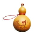 thumbnail image 2 of Flagon Botella de agua portátil Calabaza colgante con cuerda Calabaza artesanal Adorno de calabaza para el hogar al aire libre Sala de estar Regalo de Año Nuevo estilo A Macarena Cadera de calabaza, 2 of 8