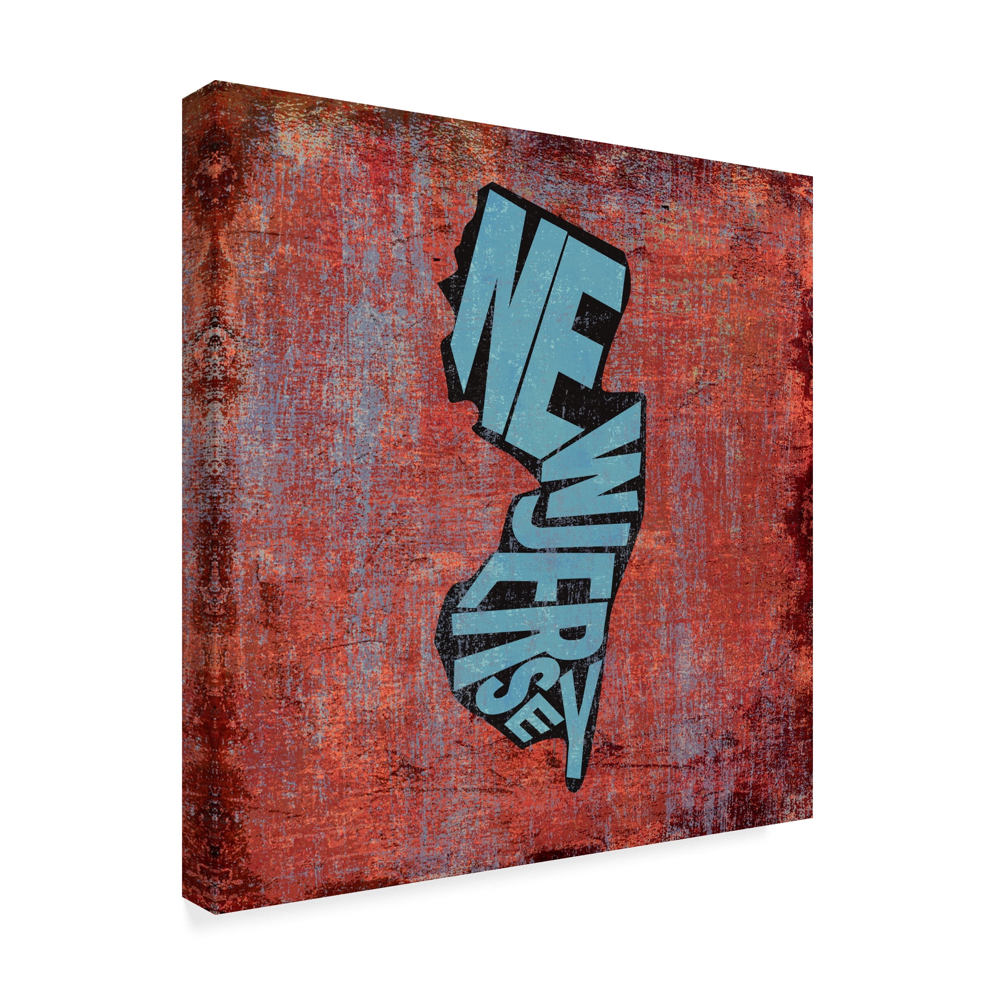 Trademark Fine Art 'New Jersey' Canvas Art by Art Licensing Studio