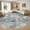 Blue/Brown, variant on UERMEI 8'x10' Washable Area Rugs for Living Room, Modern Abstract Printed Carpet, Non Slip Indoor Rug for Bedroom Home Decor Carpets, Grey Gold