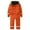 Orange, variant on Ruyang Snow Suit for Kids Boys Girls One Piece Ski Outfit Reflective Winter Warm Faux 𝐅𝐮𝐫 Hooded Zip Up Snowsuit