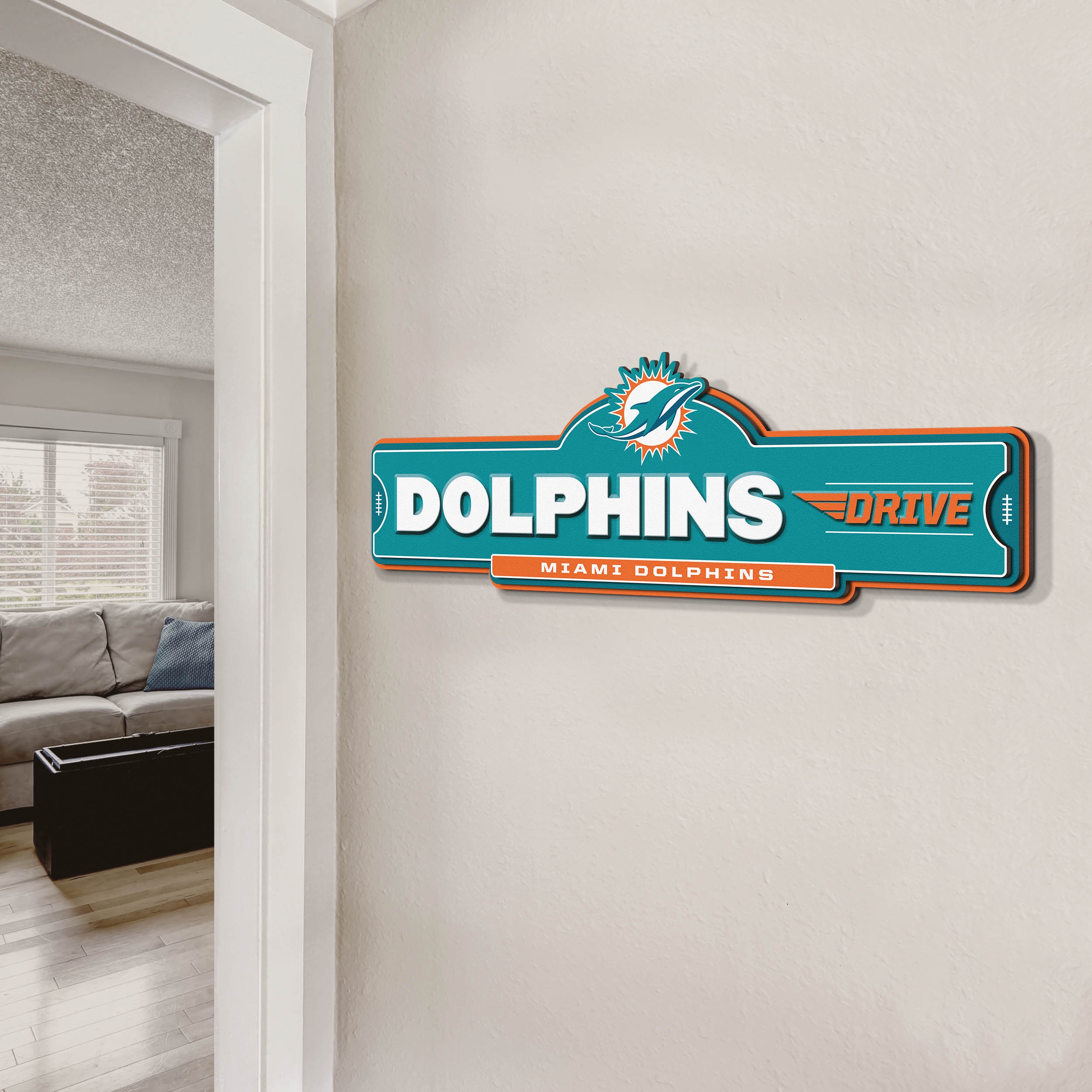 YouTheFan NFL Miami Dolphins Street Sign