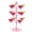 Pink, variant on Party Cocktail Glass Display Stand,Metal Tree Stand 3 Tier - 12 Holders For Champagne, Cocktails, Wine Glass Cups Holder for Parties Weddings,Bridal Parties & Events,Pink
