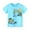 Sky Blue, variant on KBODIU Boys' T-Shirts Short Sleeve Crewneck Tee Tops Cute Biker Graphic Cotton T-Shirt Size 2-7 Years