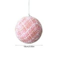 thumbnail image 2 of Honeeladyy Christmas Balls Shatterproof Plastic Christmas Tree Decorations for Decorative Hanging Baubles (Pink, 3.94in), 2 of 5