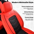 thumbnail image 2 of Wartlyen Custom Seat Covers 2007-2017 for JEEP PATRIOT Soft Leather Upholstery Protection Model Specific Premium Comfort Full Seat Access, 2 of 9