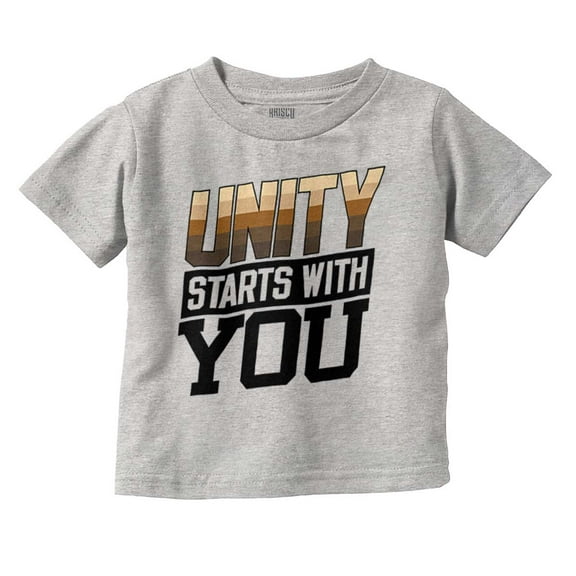 Unity Starts With You Social Justice Toddler Boy Girl T Shirt Infant Toddler Brisco Brands 6M