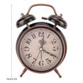 thumbnail image 1 of Despertador Vintage Mecánico Ligero Noche Luminoso Reloj Manual Doble Twin Timbre para Habitaciones Administración de Tiempo Durmientes Pesados(1#) Decoración Hogareña Octpeak NO, 1 of 7