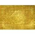 thumbnail image 1 of Ahgly Company Machine Washable Indoor Rectangle Persian Yellow Traditional Area Rugs, 4' x 6', 1 of 4