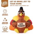 thumbnail image 3 of Pavo hinchable Joiedomi de 183 cm con LED para decoración de patio, 3 of 8