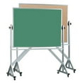 thumbnail image 6 of AARCO Products ACB4872B Aluminum Frame Revolving Composition Chalkboard-Natural Cork, 6 of 6