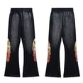 thumbnail image 2 of Pantalones vaqueros holgados con estampado de palmeras para hombres y mujeres, ropa de calle de cintura alta, Pantalones rectos Vintage, Hip Hop gótico, moda Harajuku, Y2k, 2 of 4