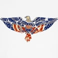 thumbnail image 3 of CafePress - Retro Eagle And USA Flag Ringer T - 100% Cotton Ringed T-Shirt, 3 of 4