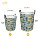 thumbnail image 3 of Balery Hawaiian Style Cesta de ropa redonda con asas, impermeable, independiente, para ropa, juguetes, dormitorio y familia-Medium, 3 of 6