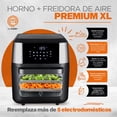 thumbnail image 3 of Hukën Masterchef | Freidora de Aire | Horno de Convección Multifunción, Rostizador, Deshidratador y 10 funciones más| Air Fryer Oven | 12 Litros | Pantalla Táctil | Accesorios Incluídos (Reacondiciona, 3 of 5