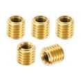 thumbnail image 1 of Unique Bargains Laiton Fileté Réparation Insert Écrou, 5 Pcs M8x1.25 à M5x0.8 Manchon Fileté Réducteur Vis Réducteur 8mm, 1 of 7