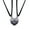 Black, variant on 2 Pcs/Set Matching Necklace Magnetic Geometric Creative Unisex Memorial Meaningful His-and-hers Necklace for Couple