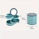 thumbnail image 5 of Jewelry box rotating storage, necklace earrings ring holder, large capacity multi-layer design, organizer for bedroom, durable metal frame, 2-tier rolling, for office use, 5 of 8