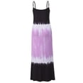 thumbnail image 5 of Robe Maxi à Bretelles Sans Manches à Col en V Dégradé Colorblock pour Femmes, 5 of 5