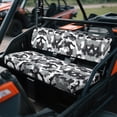 thumbnail image 3 of HUIACONG Gray Camo UTV Seat Covers Waterproof Easy Installation 4 Wheeler Seat Cover Non-Slip Soft for Kawasaki Mule 3000 3010 3020, 3 of 7