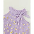thumbnail image 3 of Little Girls Clothes Little Girls Tulle Dress 6Y Girls Summer Halter Dress 7Y Girls Sleeveless Solid Color Floral Dress Purple, 3 of 7