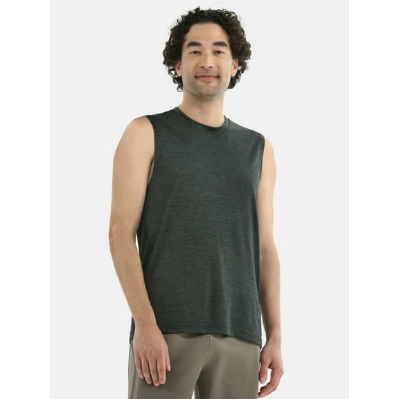 Athletic Works Men's & Big Men's Jersey and Space Dye Muscle Tee, Sizes XS-5XL