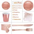 thumbnail image 1 of Suministros para fiestas - Juego de 152 piezas de oro rosa engrosado Adepaton LL-2483, 1 of 8