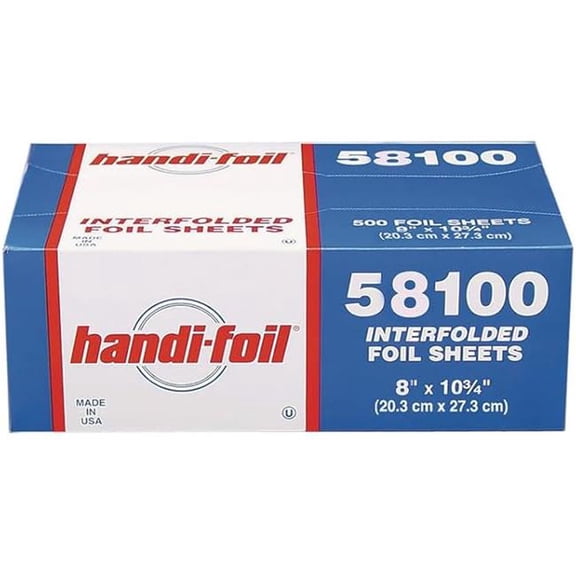 HFA HFA58100 8 x 10.75 in. Interfolded Foil Sheets - 55 Gauge