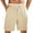 A01_Beige, variant on Yghzkop Men's Athletic Running Shorts Summer Casual Solid with Pocket Short Pant Elastic Waist Straight Half Shorts Pants Lightweight Sports Gym Basketball Tennis Hiking Pants