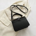 thumbnail image 4 of Bolso Bandolera Pequeño Cuadrado para Mujer Informal Piel Sintética Con Solapa, 4 of 9