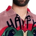 thumbnail image 5 of Valentine's Day Font Men's Short Sleeve Printed Button Down Hawaiian Beach Shirts, 5 of 6