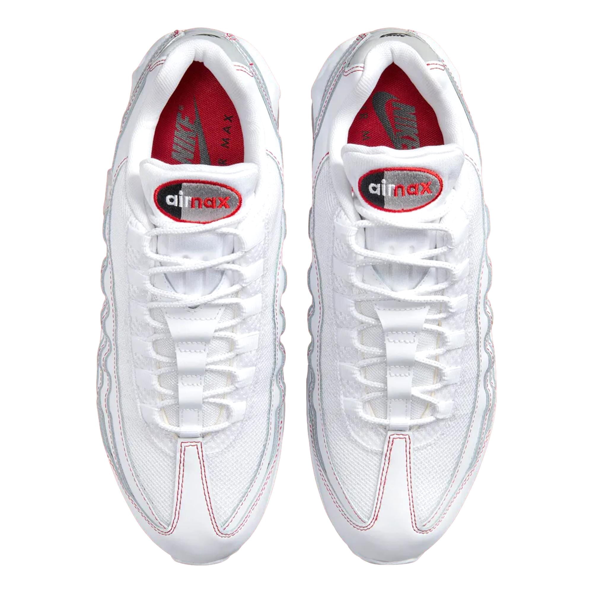 Men's Nike Air Max 95 OG White/White-University Red (IB7936 100
