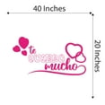 thumbnail image 4 of Spanish Wall Decals for Children Bedroom - Te quiro mucho I Love You so Much Wording in Spanish Home Wall Sticker - Size: 40 In x 20 In, 4 of 5