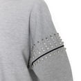 thumbnail image 3 of Women's Gameday Couture Heather Gray Arkansas Razorbacks Competitive Edge Oversized Fleece Pullover Sweatshirt, 3 of 3