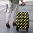 thumbnail image 3 of Yellow Lemon Fruits Black Pattern Luggage Cover Fashion Suitcase Cover Baggage Covers Fit 25-28 Inch Luggage (Go Travel), 3 of 5