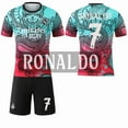 thumbnail image 1 of 2526 New Dragon Gradient Color No. 9 Mbappe 7 Vinicius Real Madrid Special Commemorative Edition Football Jersey Set 26 Real Madrid Color Dragon Pattern No. 7 Ronaldo Sockless Set22, 1 of 2