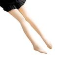 thumbnail image 2 of Dengjunhu 300g Women Pantyhose High Waist Slimming Fleece Elastic Closure Anti-slip Keep Warm Leggings Fake Translucent Warm Fleece Pantyhose for Winter, 2 of 7