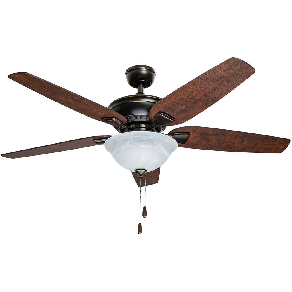 Prominence Home 52" in Afton, Pull Chain, Ceiling Fan (Rubbed Bronze