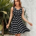 thumbnail image 7 of Dot Pattern Black White Sundress Sleeveless Dress Summer Women Clothes Dress for Women Dresses, 7 of 7