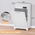 thumbnail image 2 of FANRAL Tilt Out Trash Can Cabinet,Hidden Trash Cabinet with Negative Ion & Ozone Odor Control,Wooden Compact Laundry Hamper Cabinet for Kitchen Bathroom Laundry Room, 2 of 7