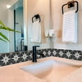 thumbnail image 4 of Mi Alma Star Shaped Black White Tile Stickers - Removable Vinyl 4x4, 24 pcs, 4 of 9